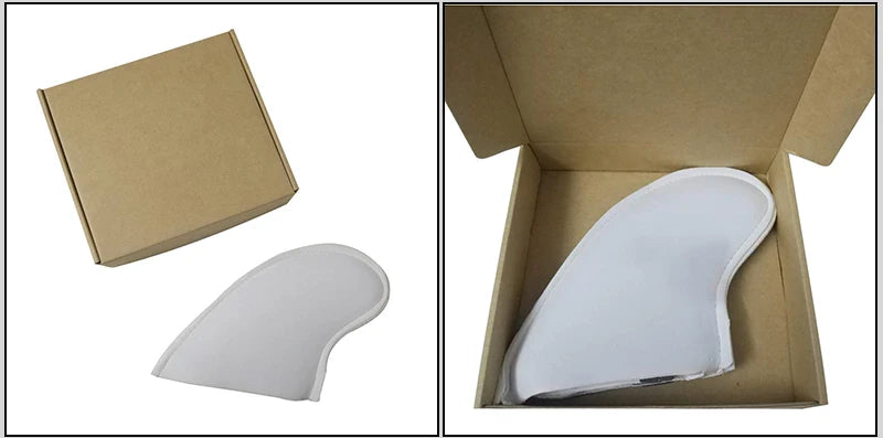 3 Quilhas, base FCS 2  - Tamanho " G". Fibra de Carbono, Vidro e Honeycomb